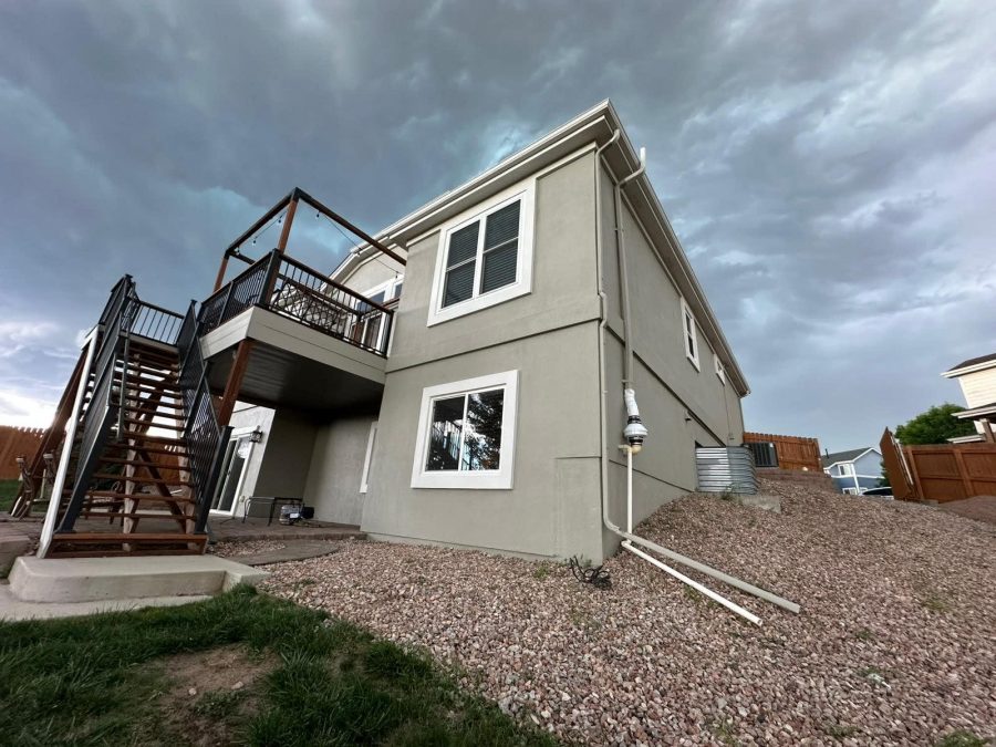stucco home with raised deck Preview Image 1