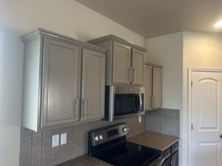 painted kitchen wall cabinets above stove Preview Image 1