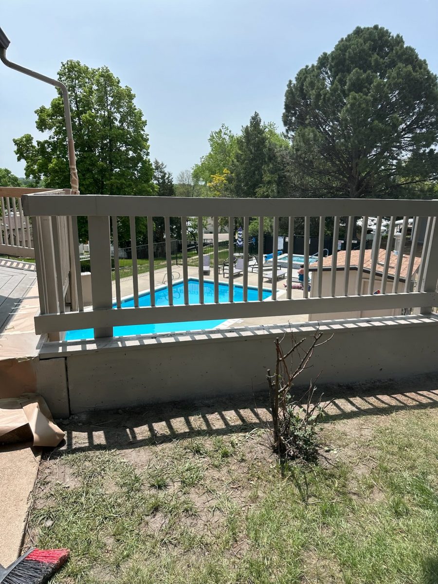 deck railing above in-ground pool Preview Image 2