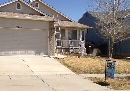 Exterior painting by CertaPro house painters in Stetson Hills, CO