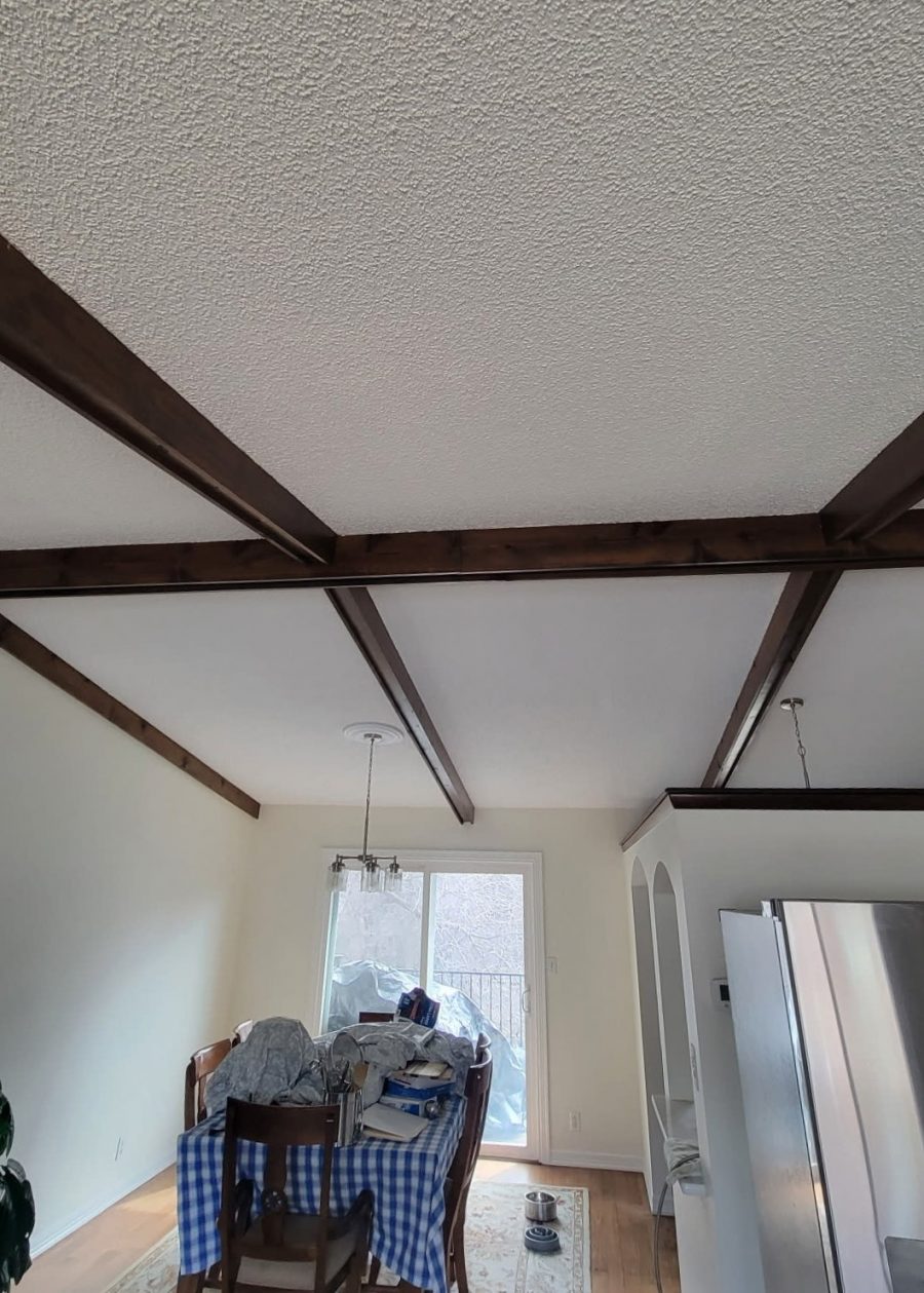 white home interior with exposed beam ceiling Preview Image 1