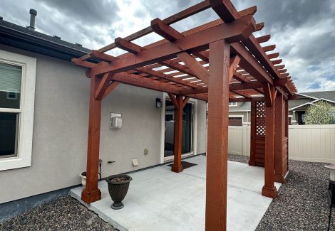 wooden pergola
