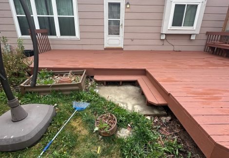 stained deck