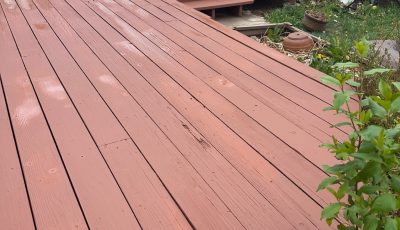 stained deck