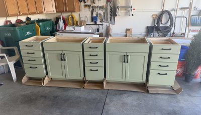repainted cabinets