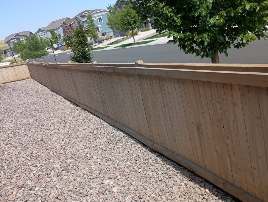 taupe stained fence Preview Image 2