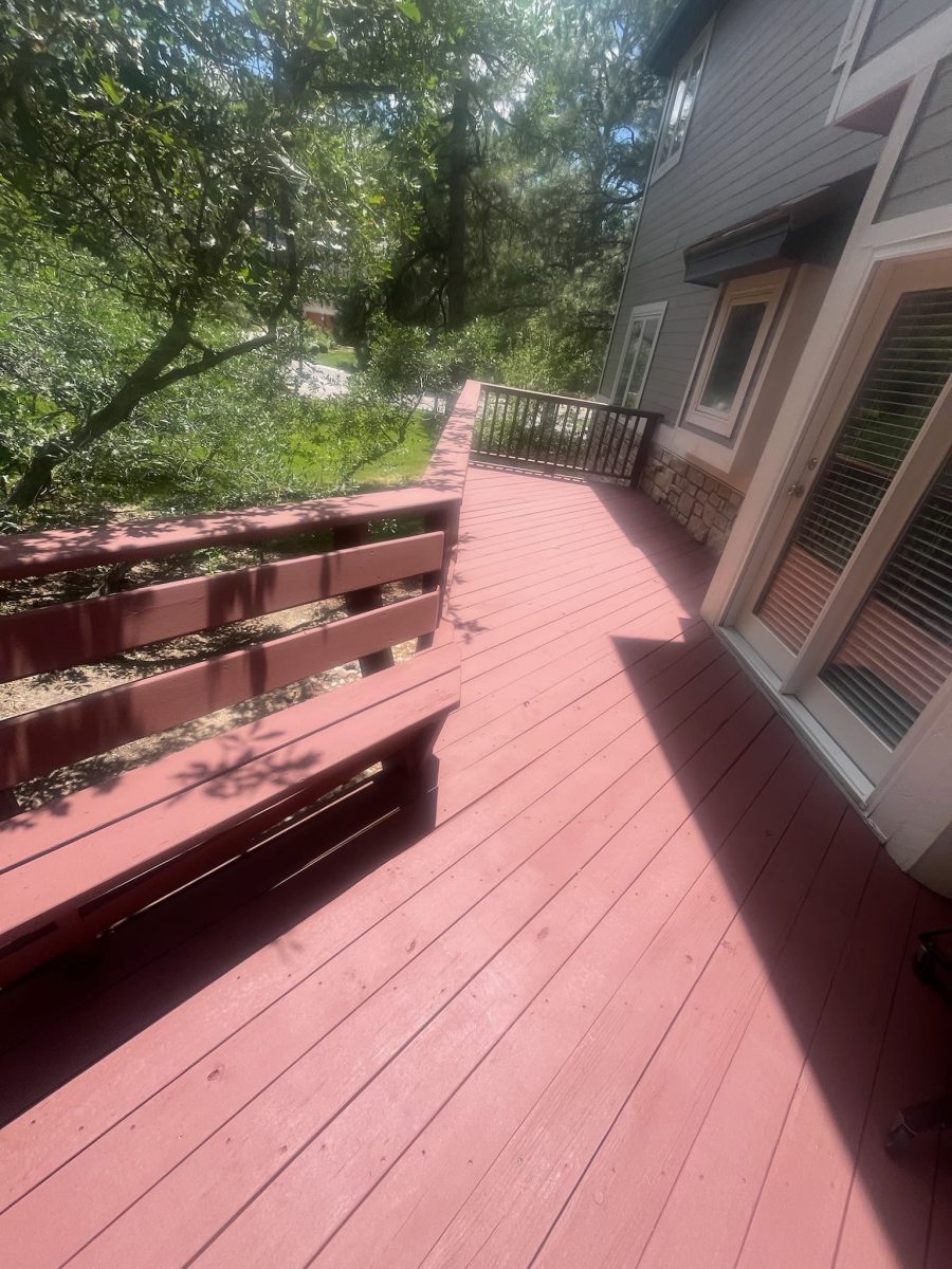 stained deck with built in bench Preview Image 2