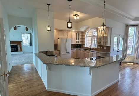 interior paint project - kitchen island