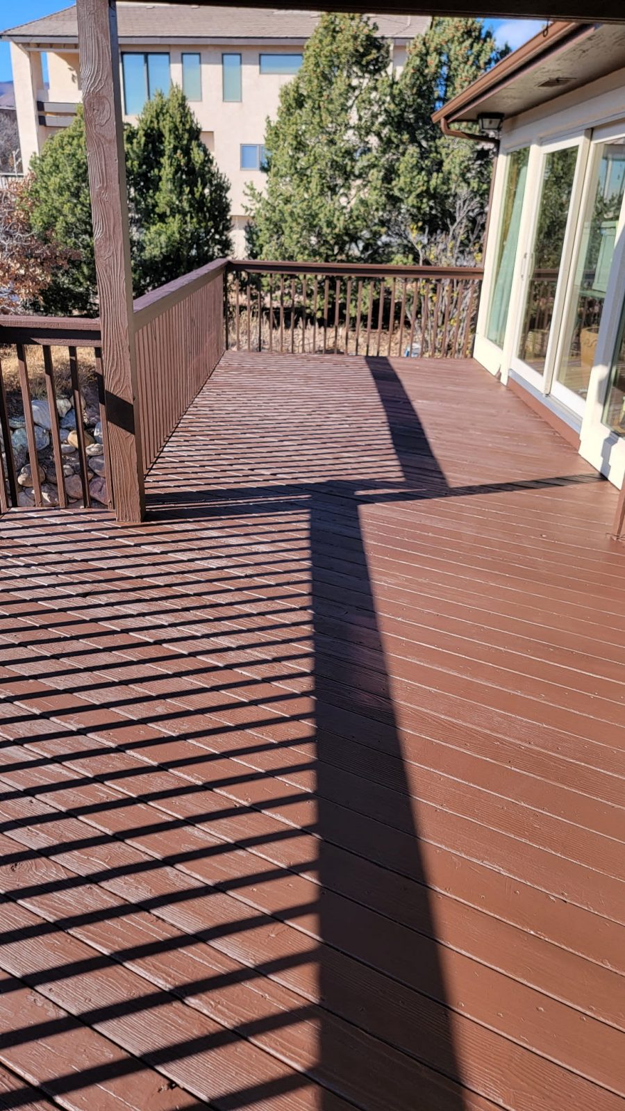elevated wooden deck after restain project Preview Image 3