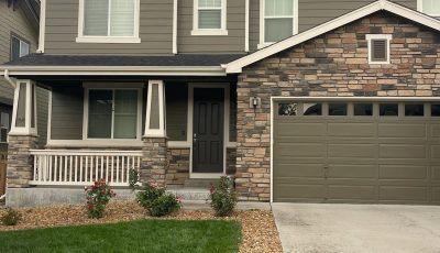 repainted home exterior