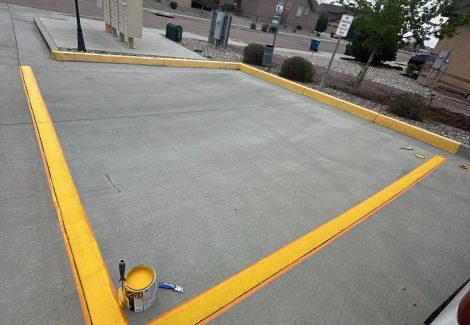 HOA Mailbox Line Striping