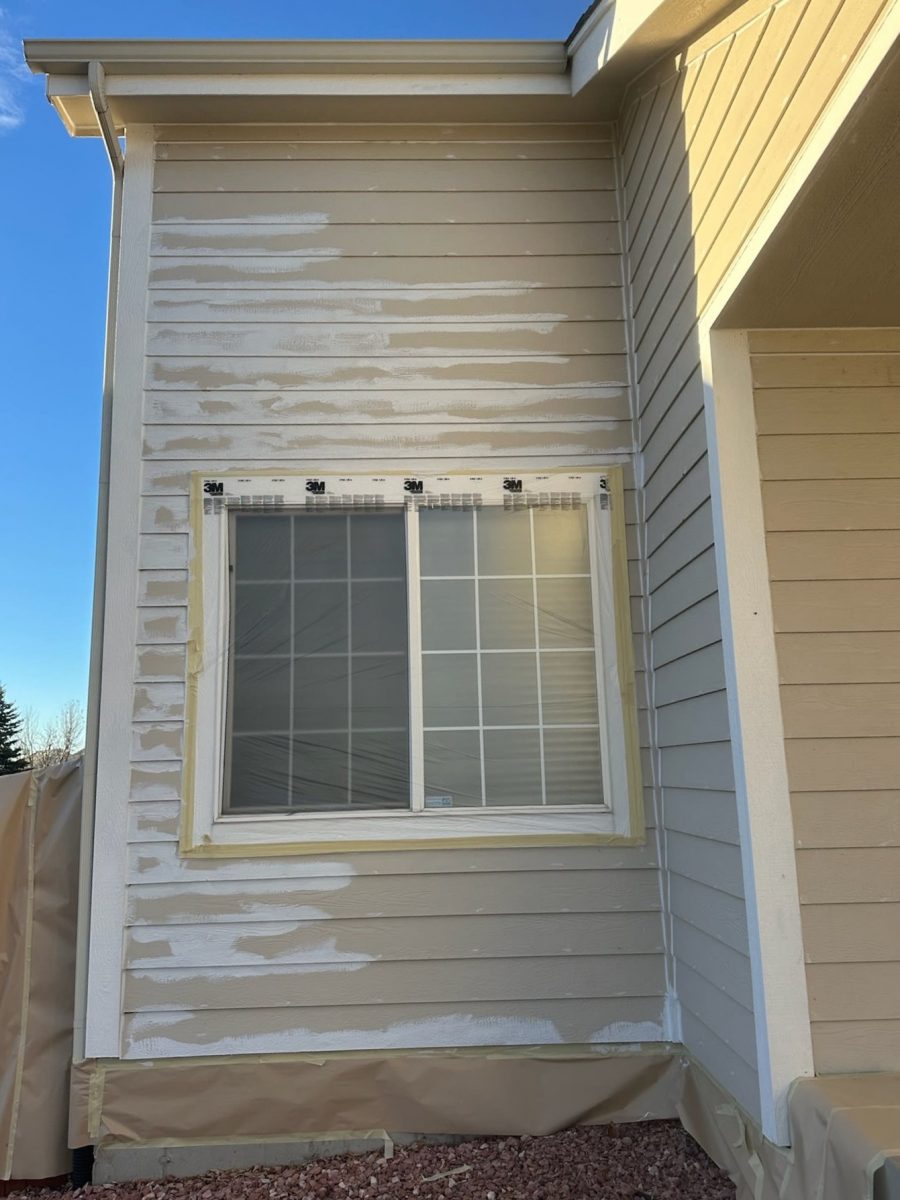 house exterior with primer before repaint Preview Image 3