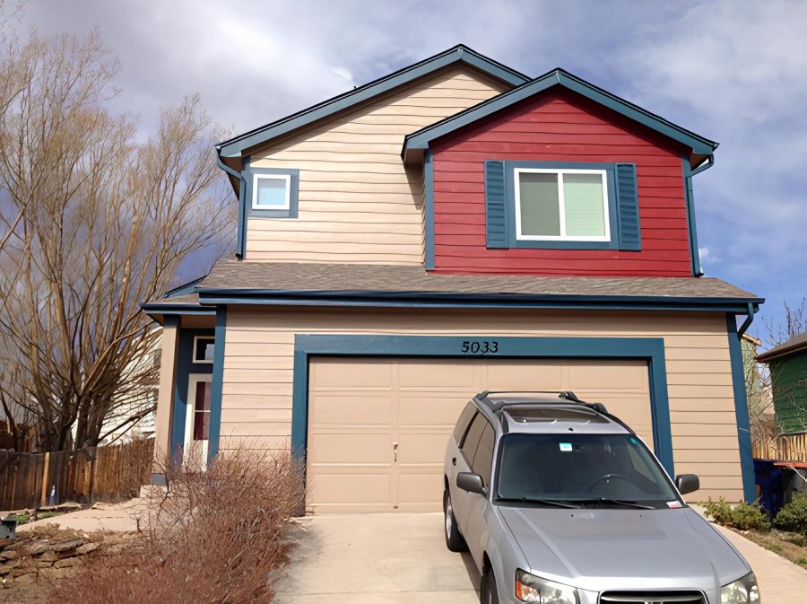 Dual Color Scheme Home Exterior