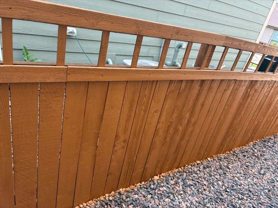 stained wooden privacy fence surrounding residential property Preview Image 4