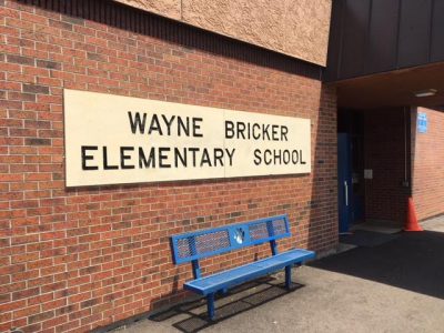 Exterior painting at the Wayne Bricker Elementary School in Colorado Springs, CO
