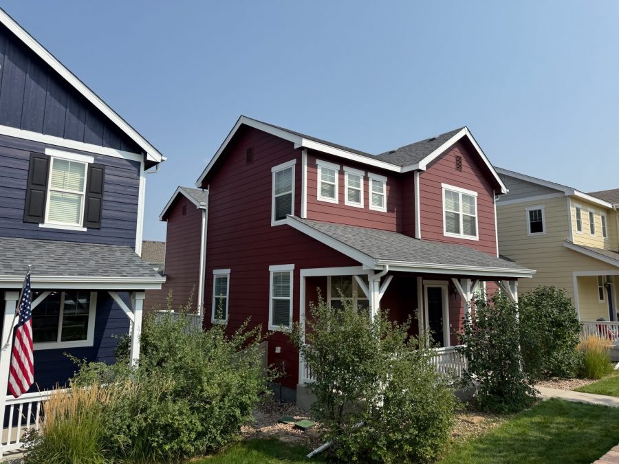 red painted home exterior Preview Image 1