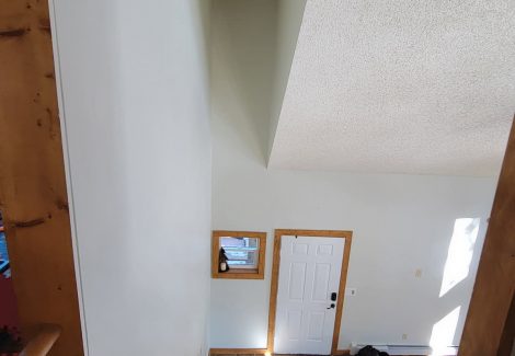 white painted house interior