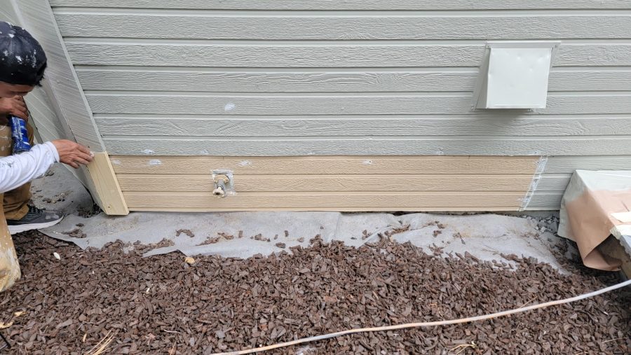 siding with replaced boards before painting Preview Image 4