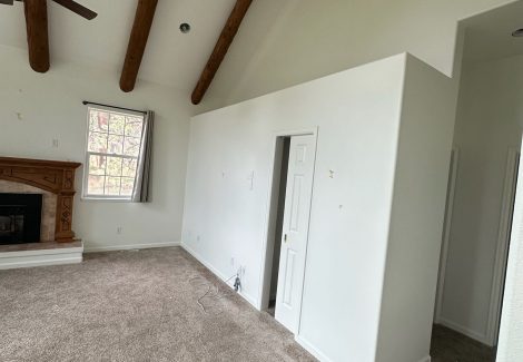 interior paint project - living room