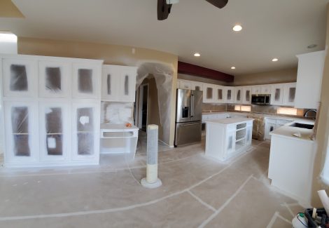 kitchen cabinets in progress