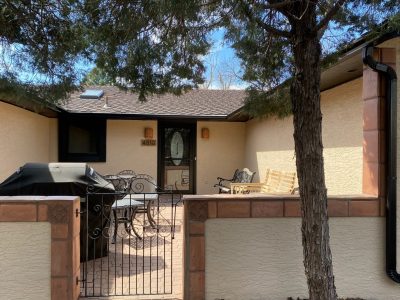home with courtyard patio