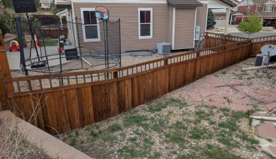 Beautiful Fence Staining Project in CO Springs