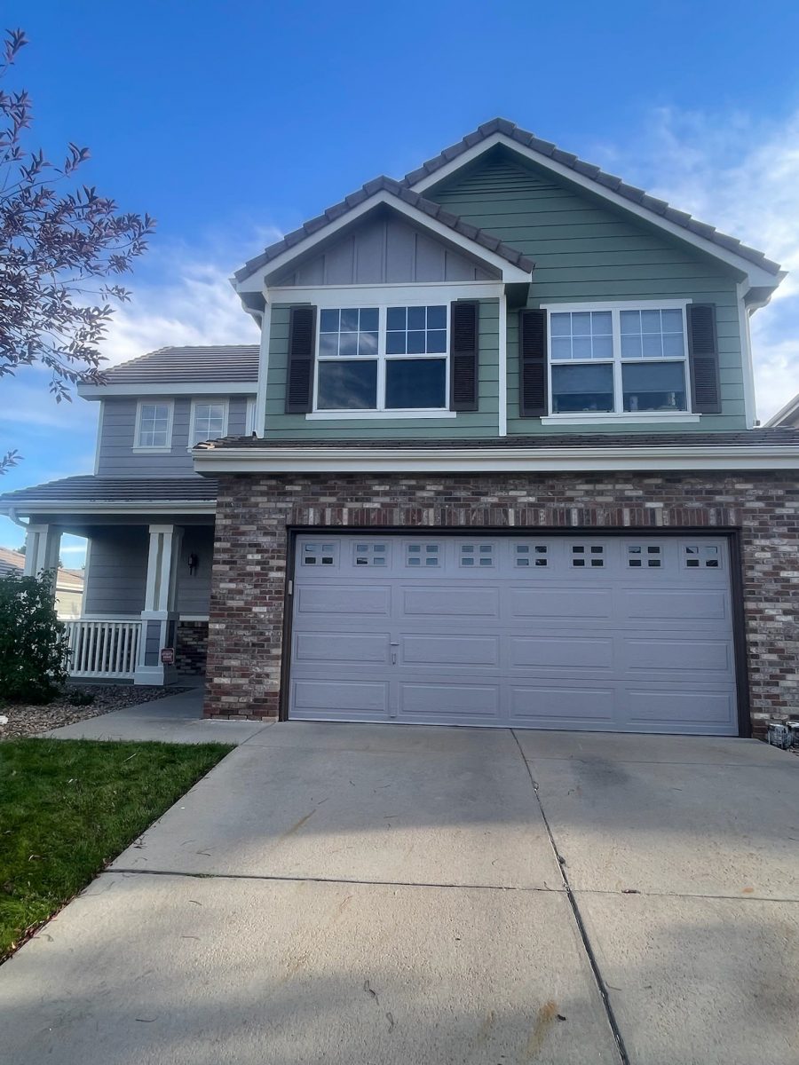 repainted home exterior