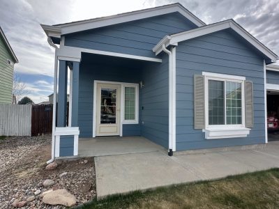 house with painted siding and white trim
