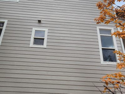 painted siding on house