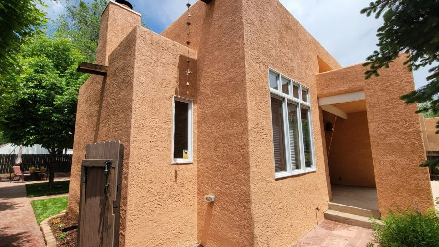 front corner of painted stucco house Preview Image 3