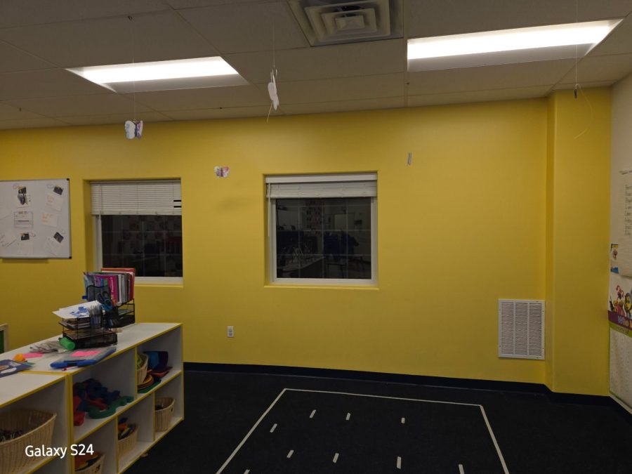 yellow painted classroom Preview Image 8