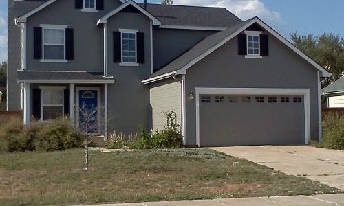 Exterior house painting by CertaPro painters in Stetson Hills, CO