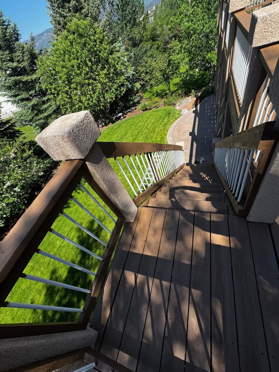 stained wooden deck steps Preview Image 1