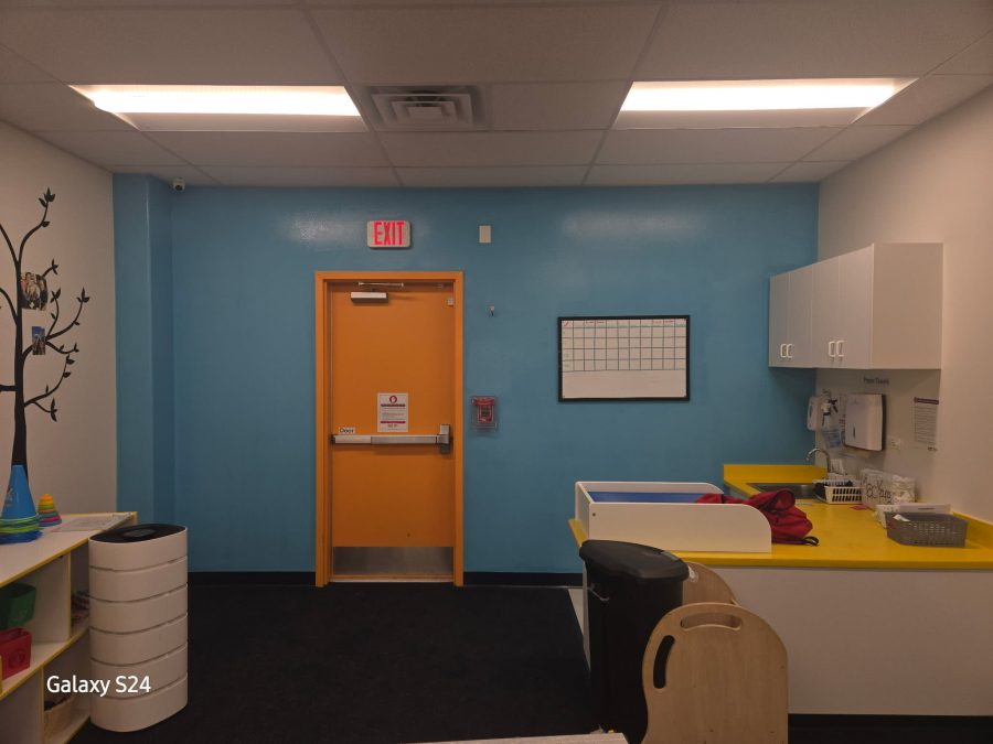 blue painted classroom Preview Image 6