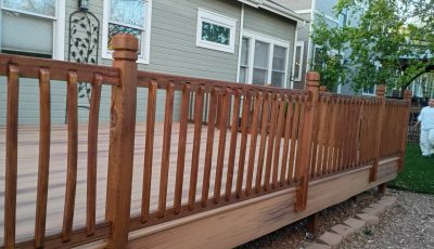 Stained Garden Railing