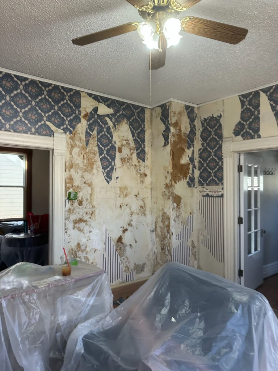 home interior during wallpaper removal Preview Image 8