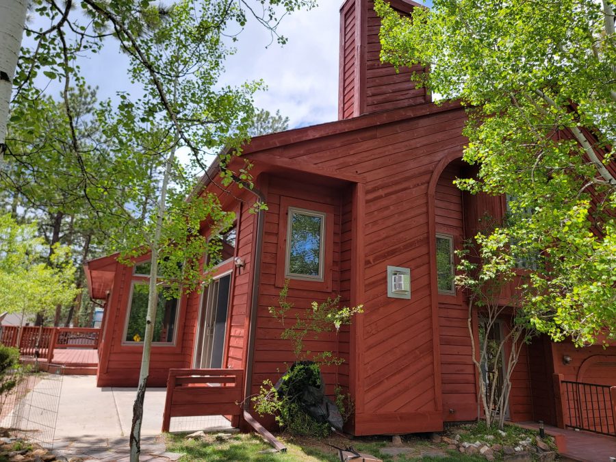 stained wooden house exterior Preview Image 1