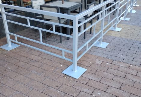 Outdoor Dining Barrier Painting