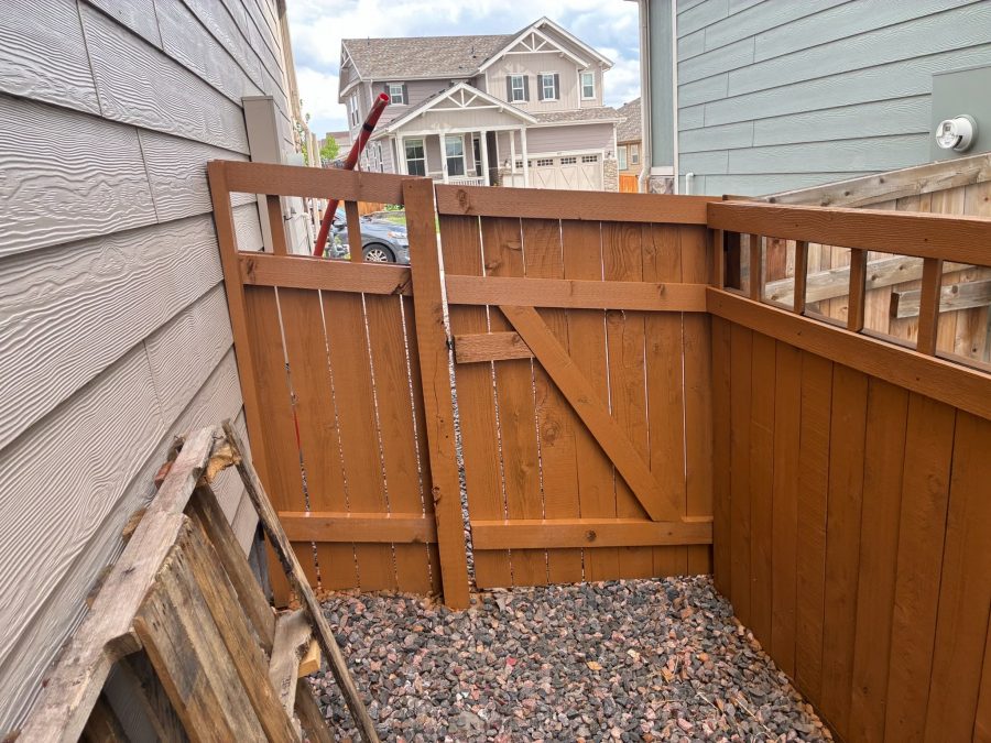 stained wooden privacy fence surrounding residential property Preview Image 5