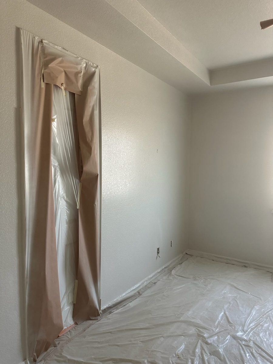 interior doors with protective covering during painting Preview Image 5