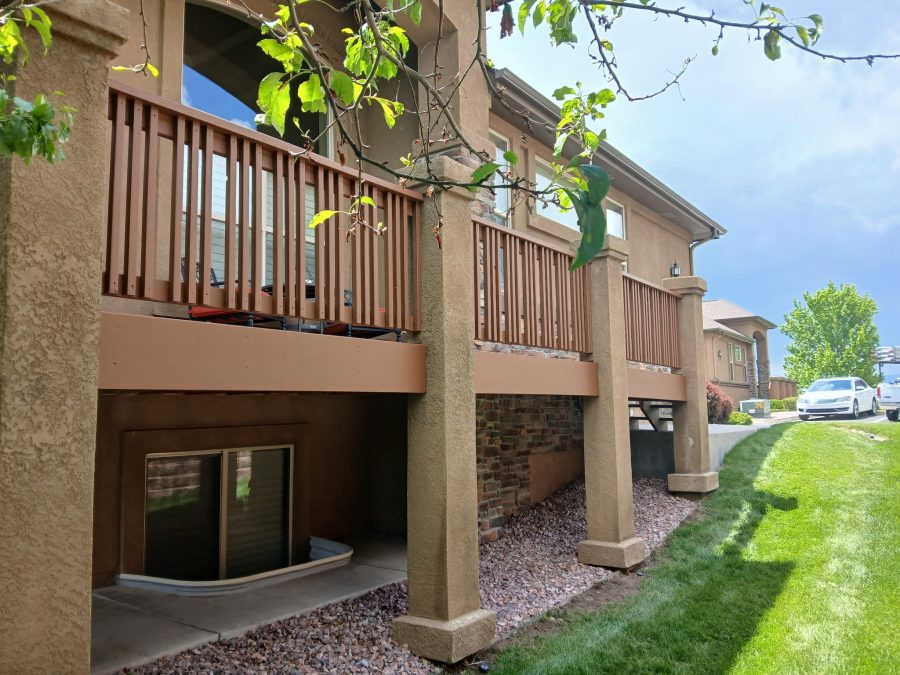 attached deck on home