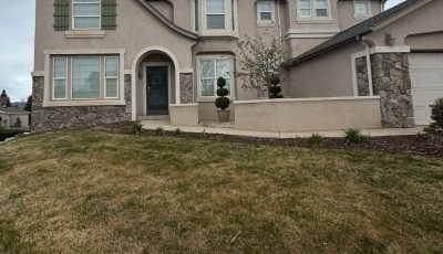 stucco house exterior after repaint