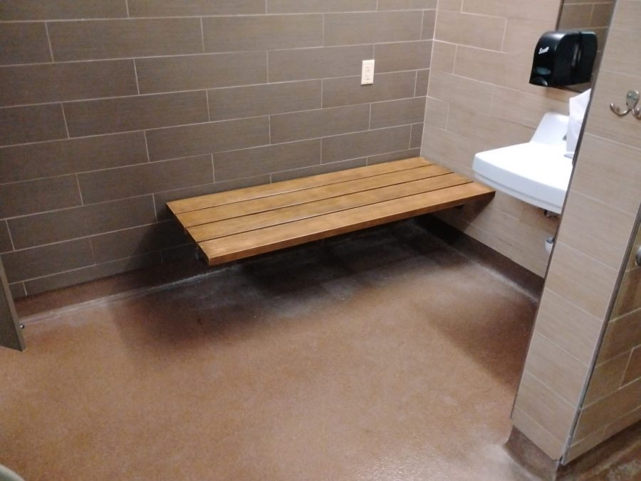 stained locker room bench Preview Image 2