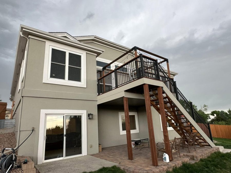 stucco home with raised deck Preview Image 2