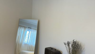 white painted room interior