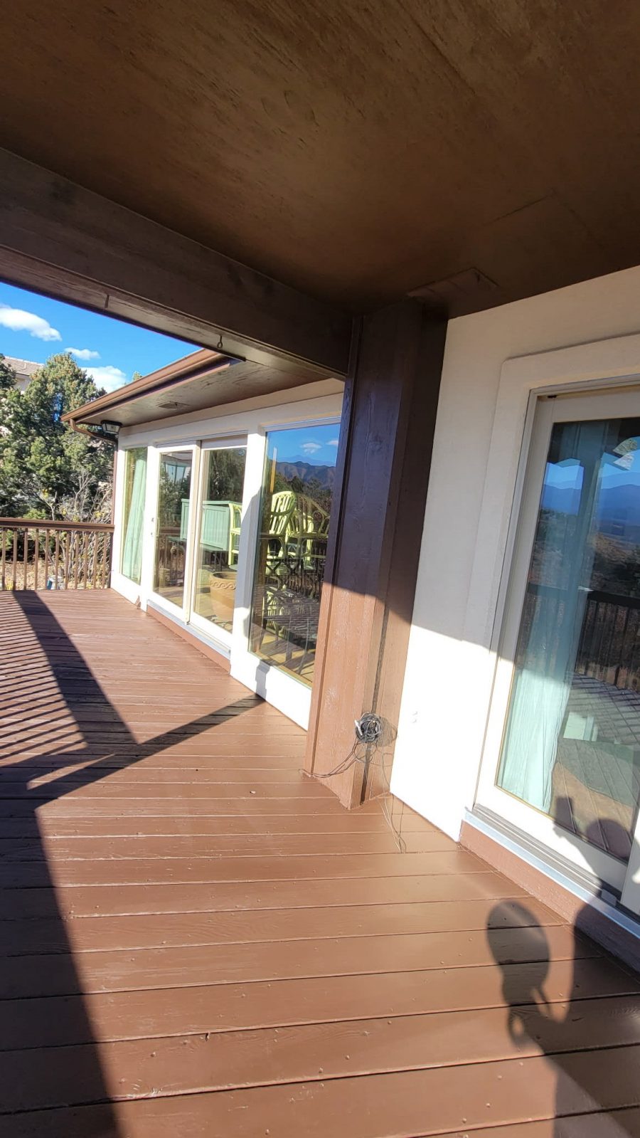 elevated wooden deck after restain project Preview Image 1