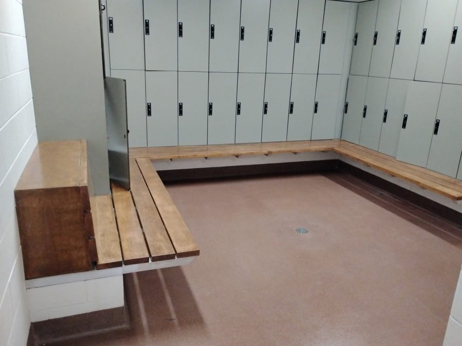 stained locker room bench Preview Image 1