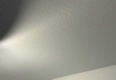 white painted ceiling
