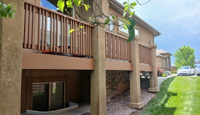 attached deck on home