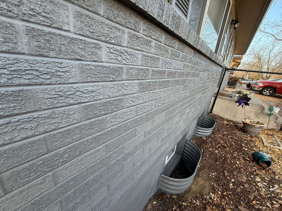 grey painted brick Preview Image 1